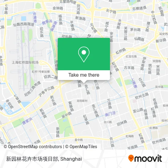 新园林花卉市场项目部 map