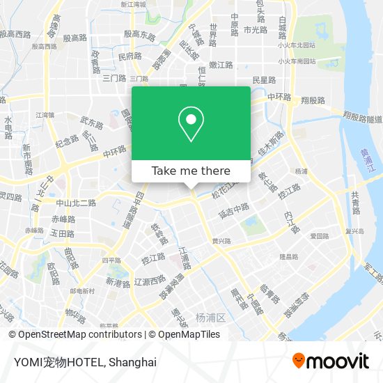 YOMI宠物HOTEL map