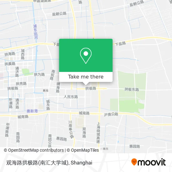 观海路拱极路(南汇大学城) map