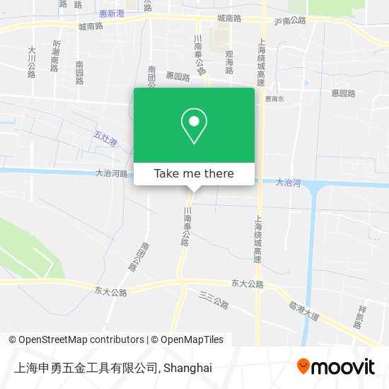 上海申勇五金工具有限公司 map