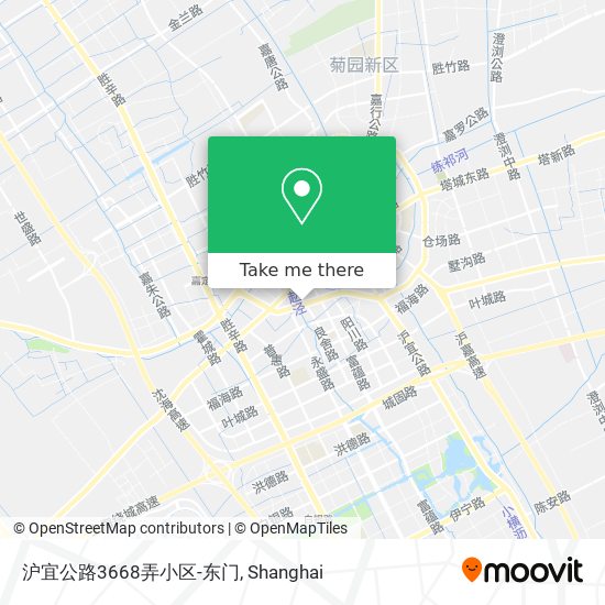 沪宜公路3668弄小区-东门 map