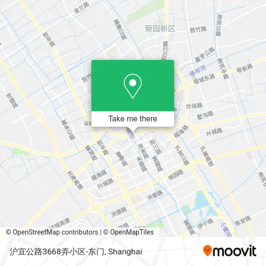 沪宜公路3668弄小区-东门 map