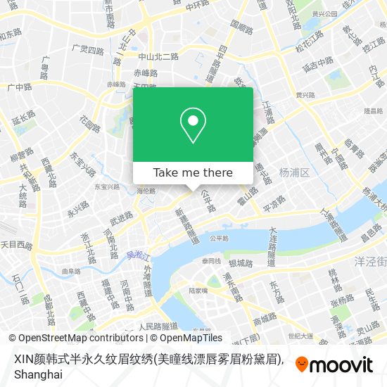 XIN颜韩式半永久纹眉纹绣(美瞳线漂唇雾眉粉黛眉) map