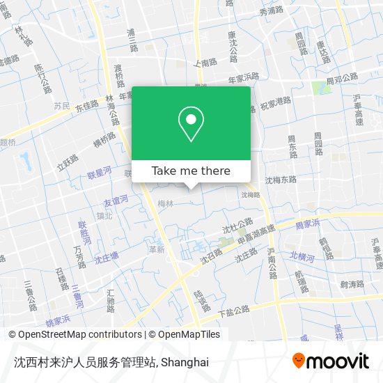 沈西村来沪人员服务管理站 map