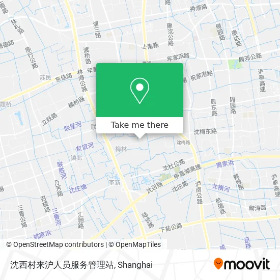 沈西村来沪人员服务管理站 map