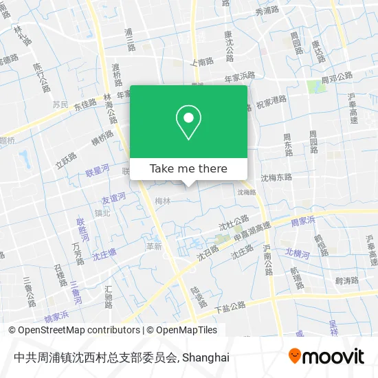 中共周浦镇沈西村总支部委员会 map