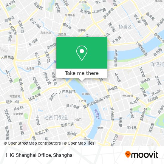 IHG Shanghai Office map