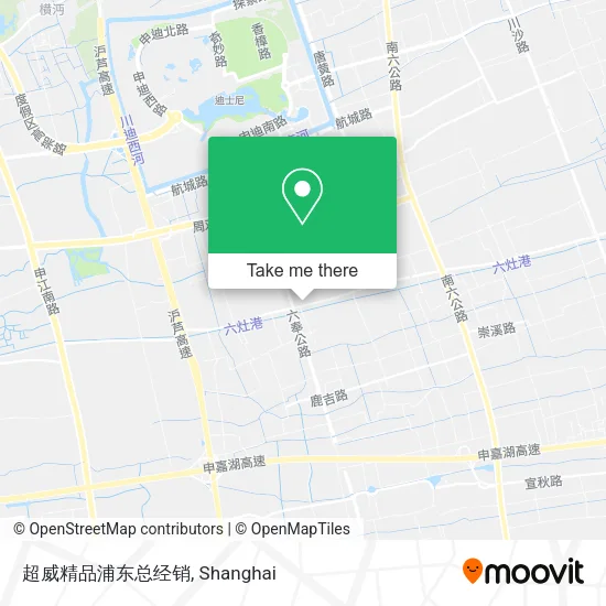 超威精品浦东总经销 map