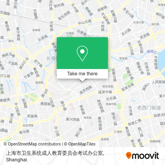 上海市卫生系统成人教育委员会考试办公室 map