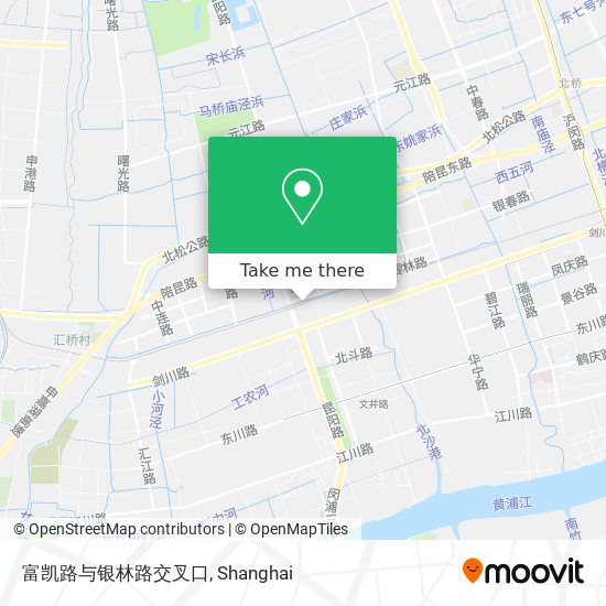 富凯路与银林路交叉口 map