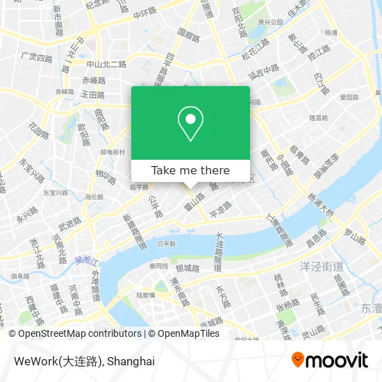 WeWork(大连路) map