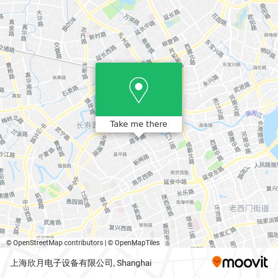 上海欣月电子设备有限公司 map