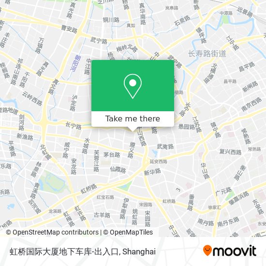 虹桥国际大厦地下车库-出入口 map