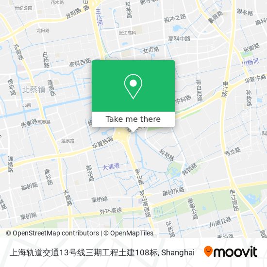 上海轨道交通13号线三期工程土建108标 map