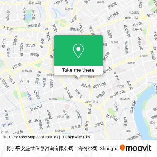 北京平安盛世信息咨询有限公司上海分公司 map