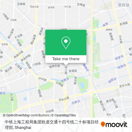 中铁上海工程局集团轨道交通十四号线二十标项目经理部 map