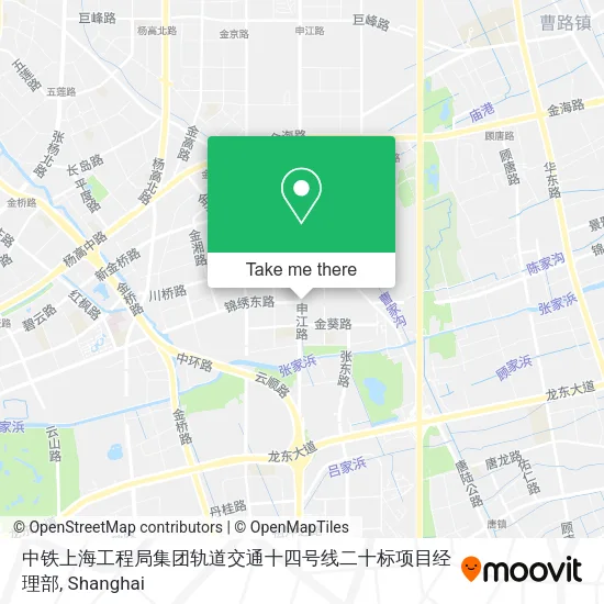 中铁上海工程局集团轨道交通十四号线二十标项目经理部 map