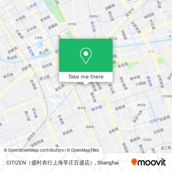 CITIZEN（盛时表行上海莘庄百盛店） map