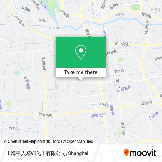 上海申人精细化工有限公司 map