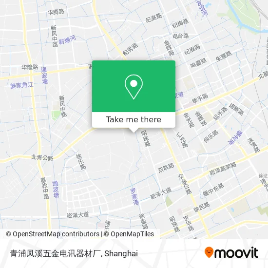 青浦凤溪五金电讯器材厂 map