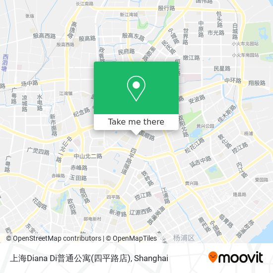 上海Diana Di普通公寓(四平路店) map