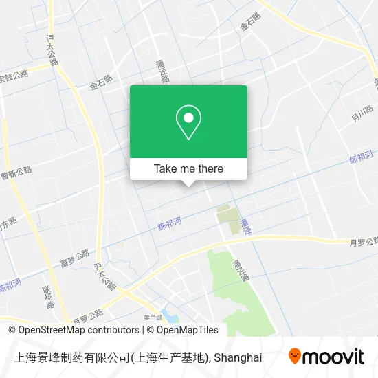上海景峰制药有限公司(上海生产基地) map