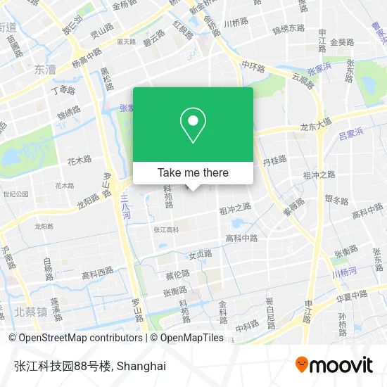张江科技园88号楼 map