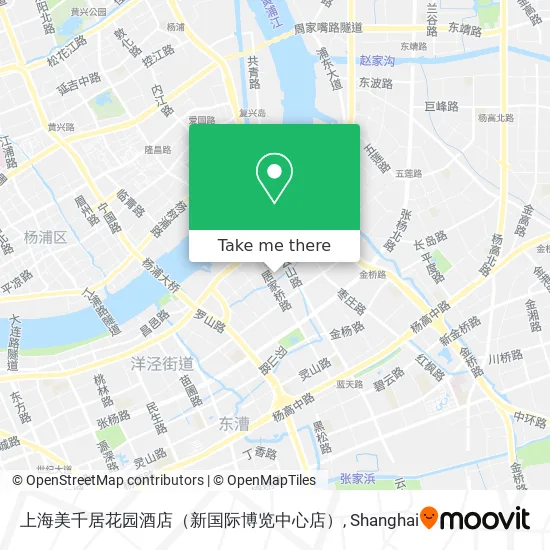 上海美千居花园酒店（新国际博览中心店） map