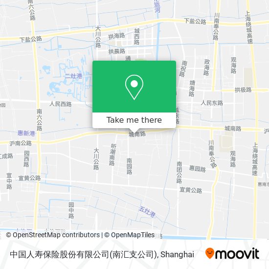 中国人寿保险股份有限公司(南汇支公司) map