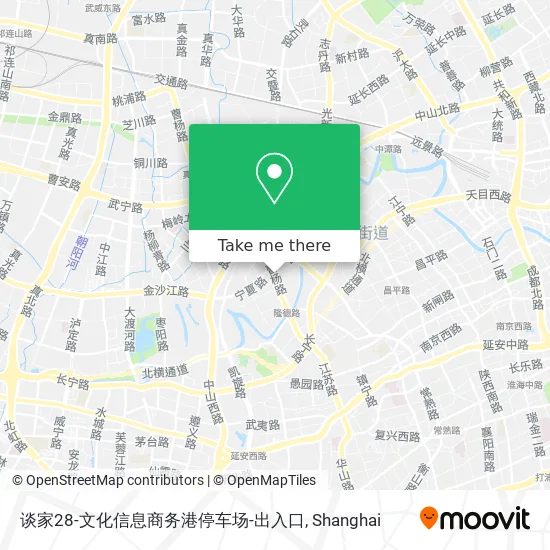 谈家28-文化信息商务港停车场-出入口 map