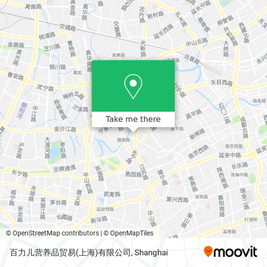 百力儿营养品贸易(上海)有限公司 map