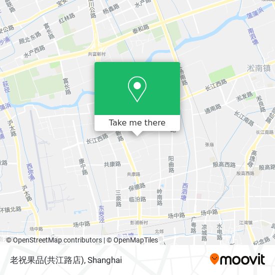 老祝果品(共江路店) map