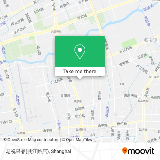 老祝果品(共江路店) map