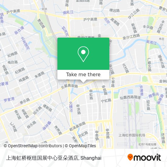 上海虹桥枢纽国展中心亚朵酒店 map