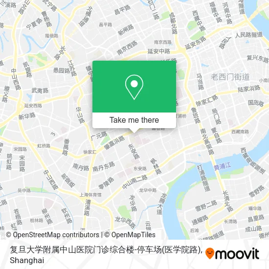 复旦大学附属中山医院门诊综合楼-停车场(医学院路) map