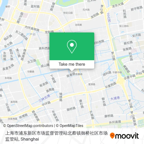 上海市浦东新区市场监督管理站北蔡镇御桥社区市场监管站 map