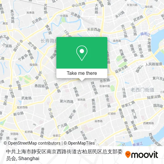 中共上海市静安区南京西路街道古柏居民区总支部委员会 map
