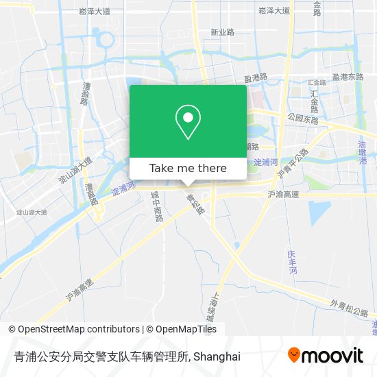 青浦公安分局交警支队车辆管理所 map
