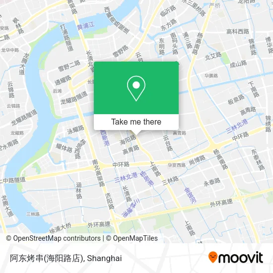 阿东烤串(海阳路店) map