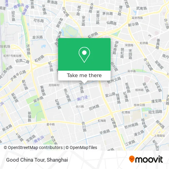 Good China Tour map