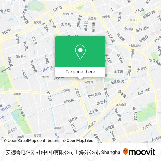 安德鲁电信器材(中国)有限公司上海分公司 map