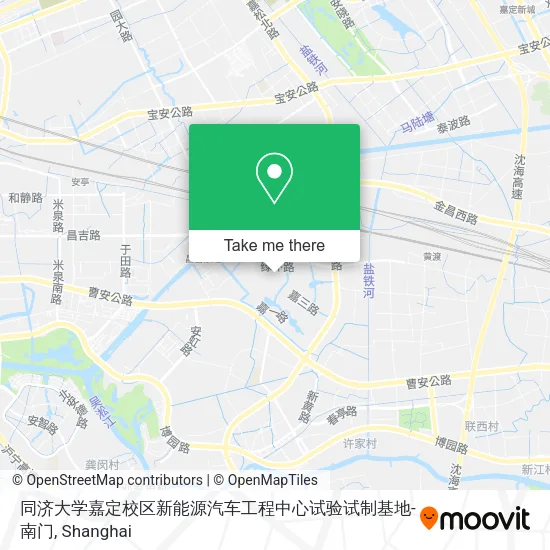 同济大学嘉定校区新能源汽车工程中心试验试制基地-南门 map