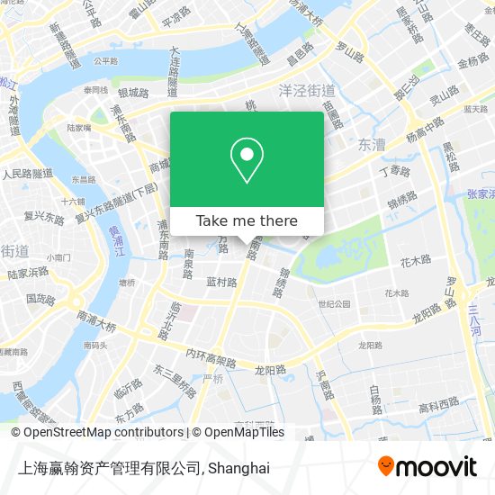 上海赢翰资产管理有限公司 map