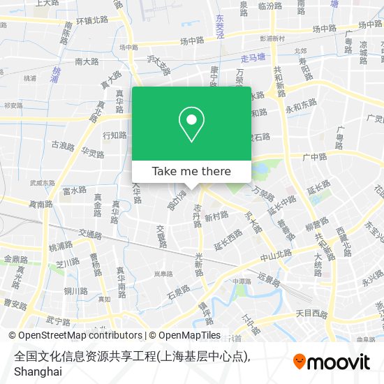 全国文化信息资源共享工程(上海基层中心点) map