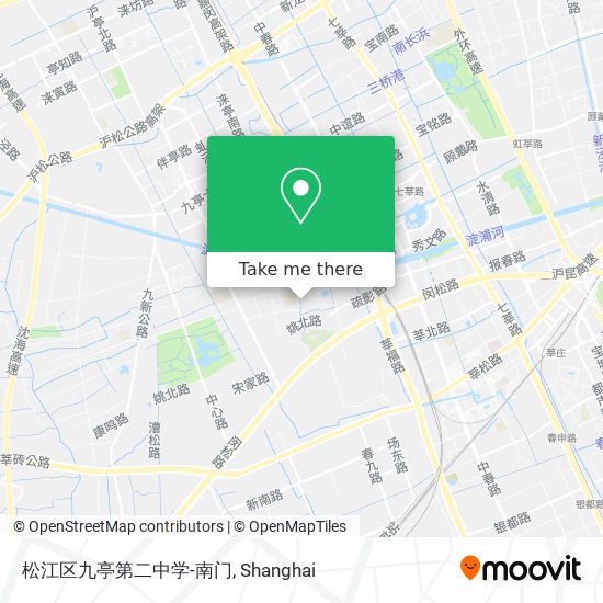 松江区九亭第二中学-南门 map