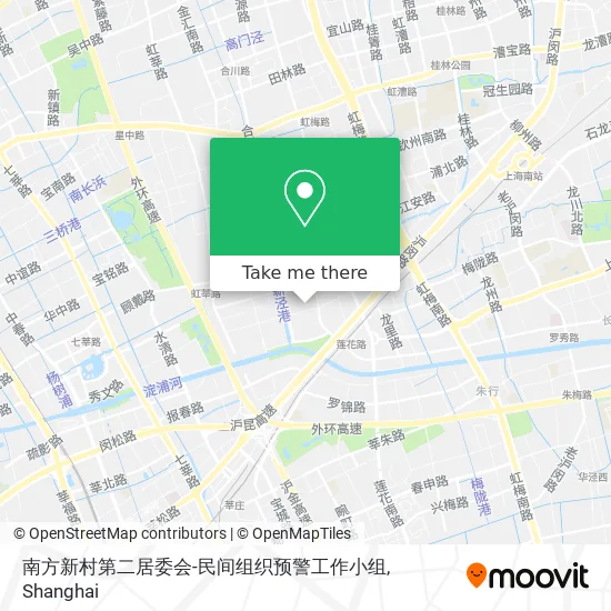 南方新村第二居委会-民间组织预警工作小组 map
