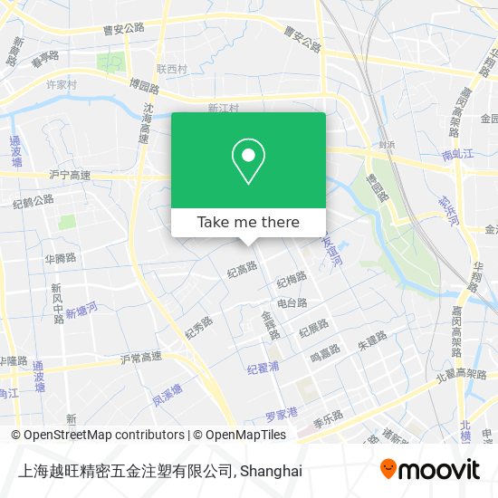 上海越旺精密五金注塑有限公司 map
