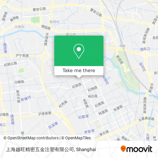 上海越旺精密五金注塑有限公司 map
