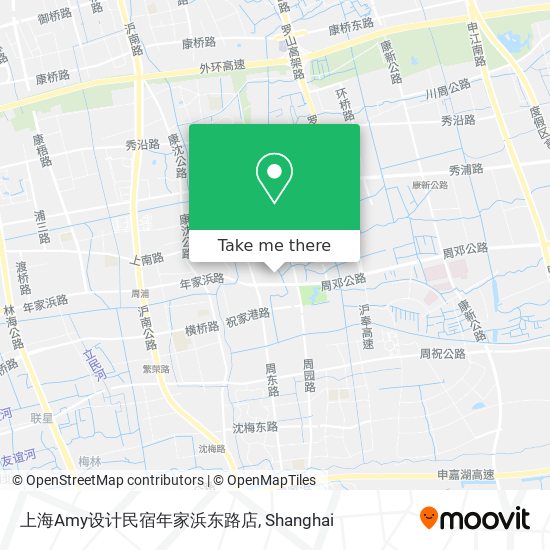 上海Amy设计民宿年家浜东路店 map