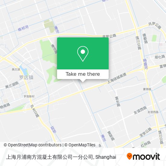上海月浦南方混凝土有限公司一分公司 map